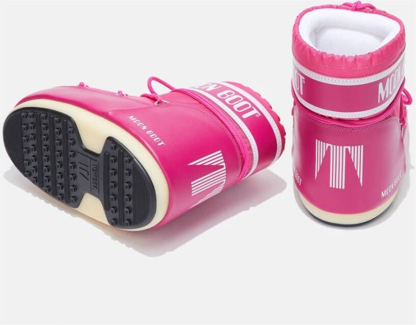 moon boot Lage Nylon Iconische Stijl Sneakers Pink Dames