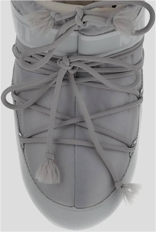 moon boot Lage Nylon Schoen van Synthetische Stof Gray Dames