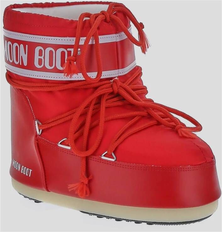 moon boot Lage Nylon Schoen van synthetische stof Red Heren