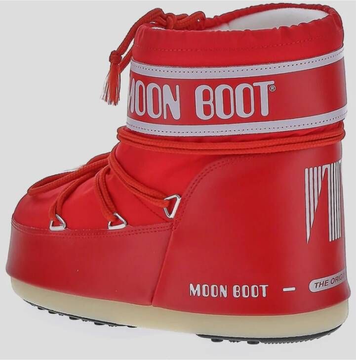 moon boot Lage Nylon Schoen van synthetische stof Red Heren