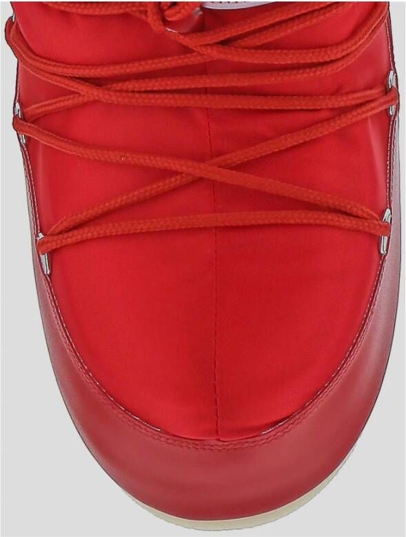 moon boot Lage Nylon Schoen van synthetische stof Red Heren