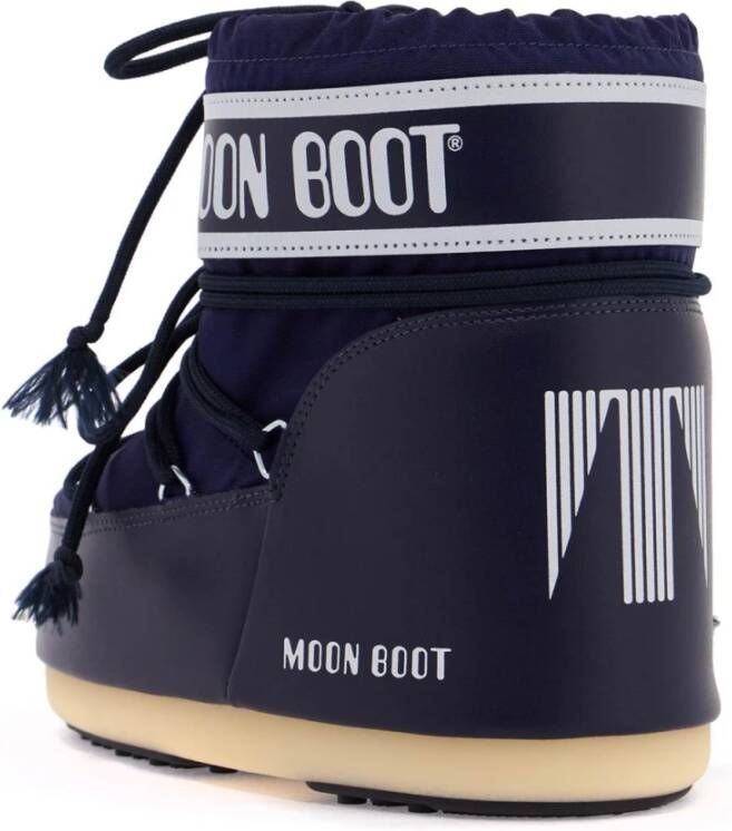 moon boot Lage nylon sneeuwlaarzen voor vrouwen Blue Dames