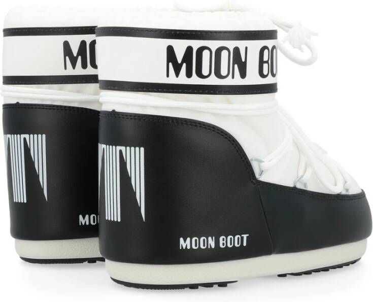 moon boot Lage Nylon Witte Icoonlaarzen White Dames