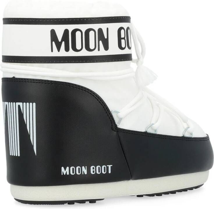 moon boot Lage Nylon Witte Icoonlaarzen White Dames