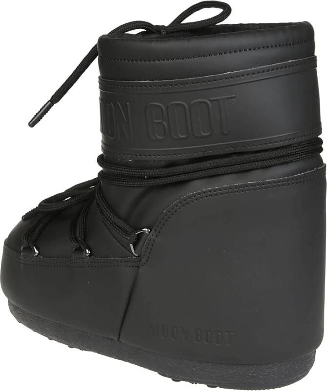 moon boot Lage rubberen iconische stijl laarzen Black Dames