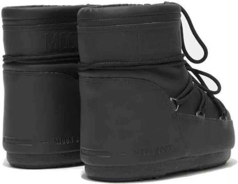 moon boot Lage Rubberen Snowboot Black Dames