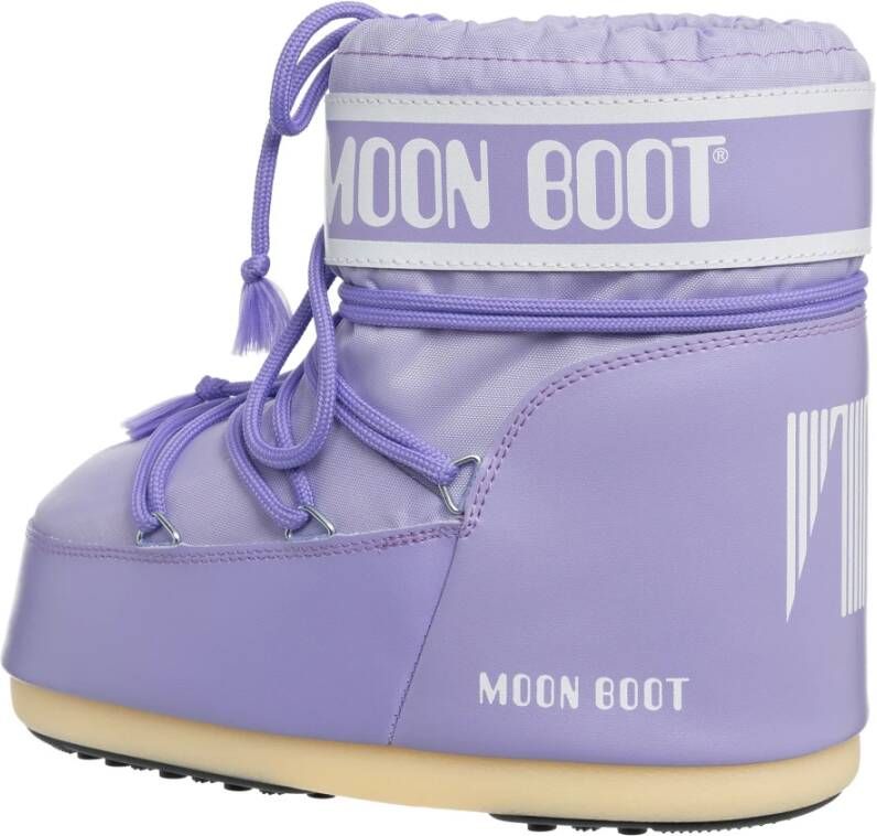 moon boot Lage Sneeuwlaarzen Koord Veters Effen Purple Dames