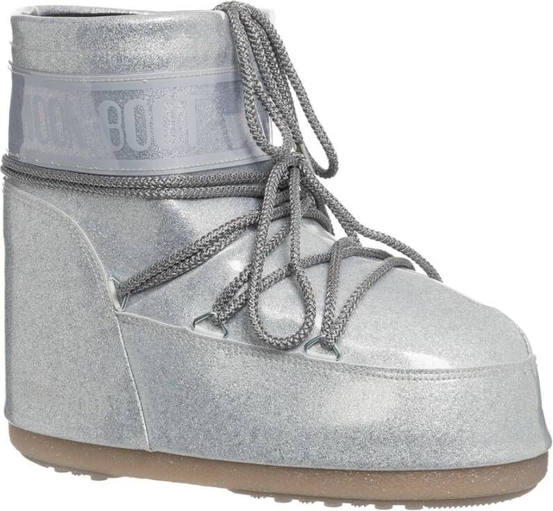 moon boot Lage Snowboots Koord Veters Effen Gray Dames