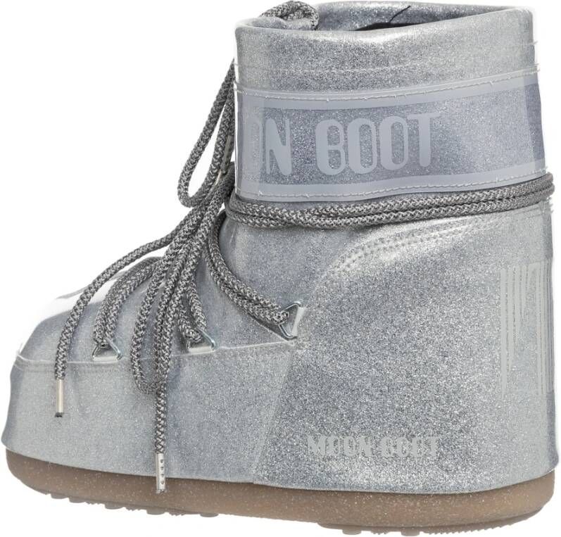 moon boot Lage Snowboots Koord Veters Effen Gray Dames