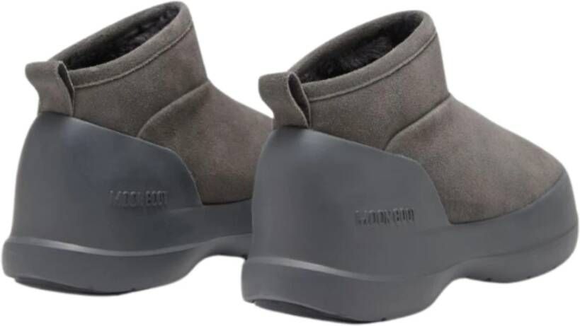 moon boot Lage Suède Laarzen Antraciet Gray Dames