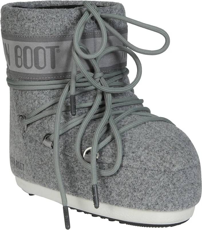 moon boot Lage Vilt Icon Laars Gray Dames