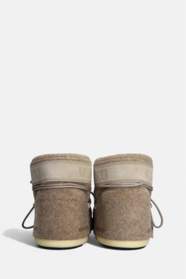 moon boot Lage Vilt Icoon Laarzen Slip-On Stijl Beige Dames