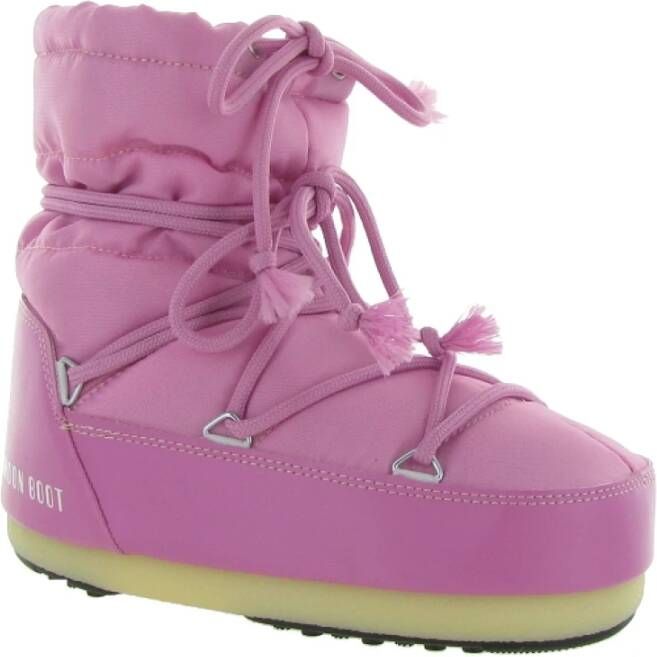 moon boot Licht Laag Nylon Winterlaarzen Pink Dames