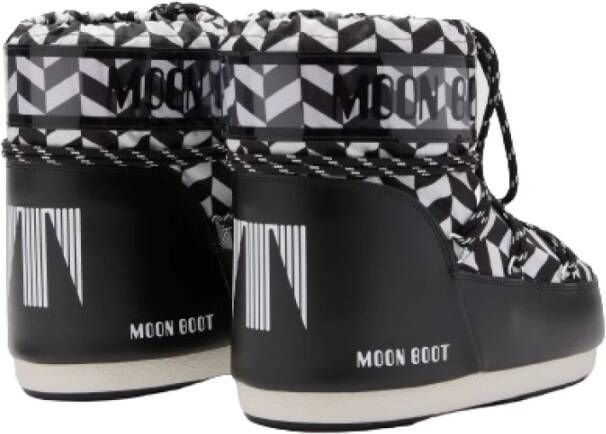 moon boot Lila Optische Print Lage Laarzen Black Dames