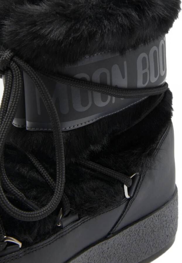 moon boot Ltrack Tube Faux FUR Laars Black Dames