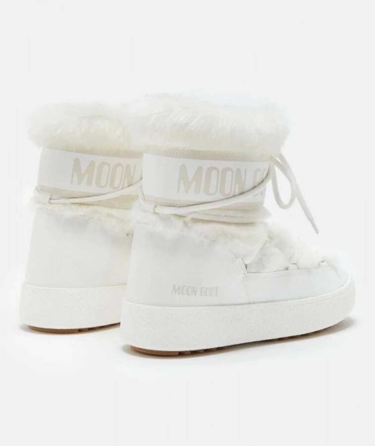 moon boot Ltrack Tube Faux FUR Lage Laars White Dames