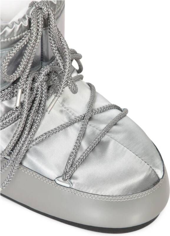 moon boot Metallic Enkellaarzen voor Vrouwen Gray Dames