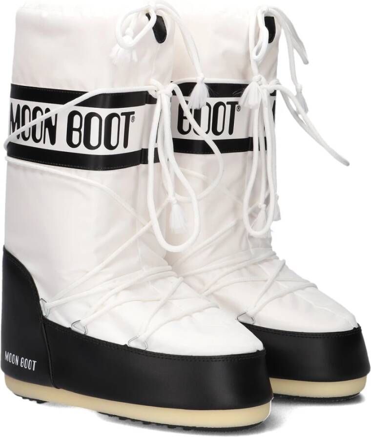 moon boot Nylon Veters Sneeuwlaarzen Wit White Dames