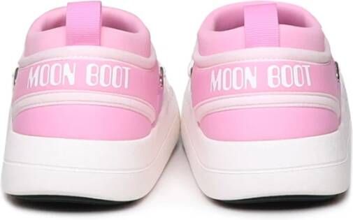 moon boot Roze Winterlaarzen met Flatform Zool Pink Dames