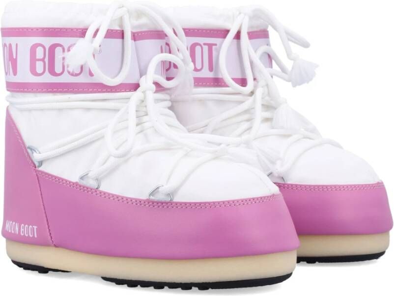 moon boot Roze Witte Gesloten Schoenen Icon Low Pink Dames