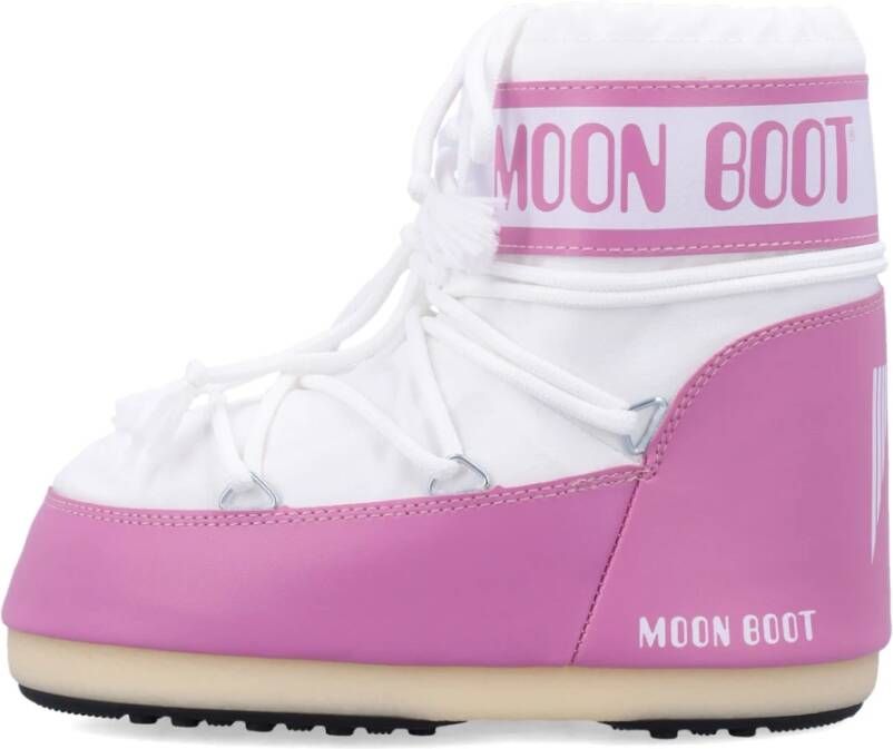 moon boot Roze Witte Gesloten Schoenen Icon Low Pink Dames