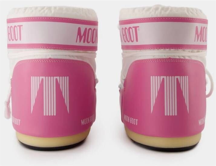 moon boot Roze Wit Synthetische Lage Laarzen Pink Dames