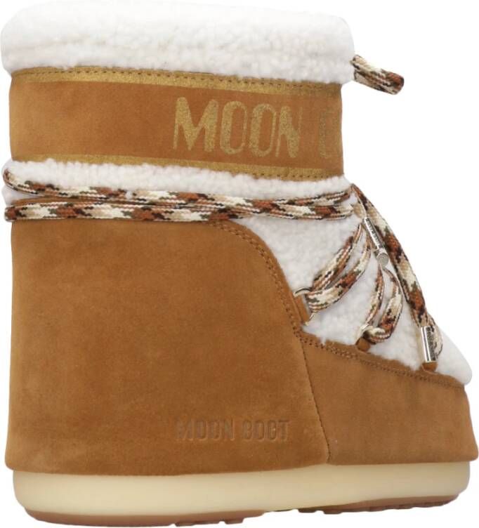 moon boot Schapenvacht Winterlaarzen Waterdicht Brown Dames