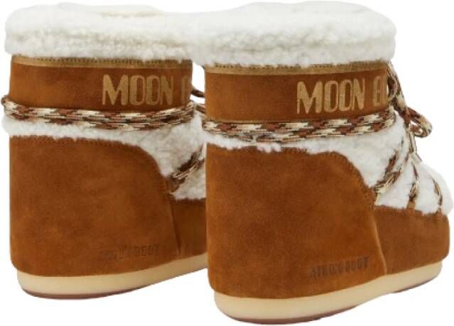 moon boot Shearling Icon Low Genderless Sneaker Brown Dames