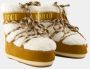 Moon boot Shearling Leren Laarzen Bruin Wit Brown Dames - Thumbnail 2