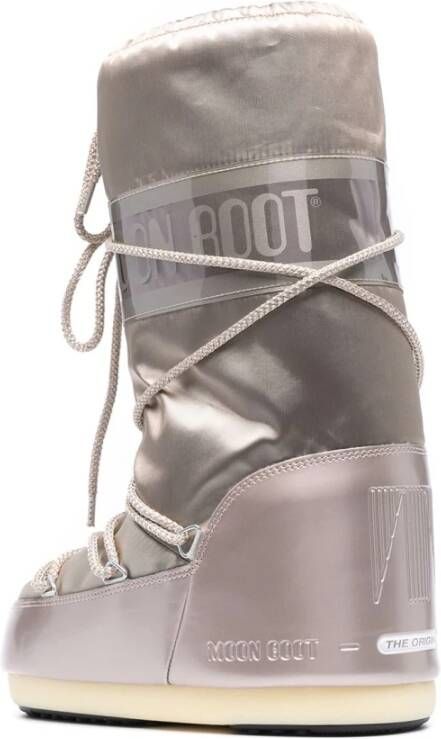 moon boot Sneeuwlaars Platina PVC Hoge Laarzen Gray Dames