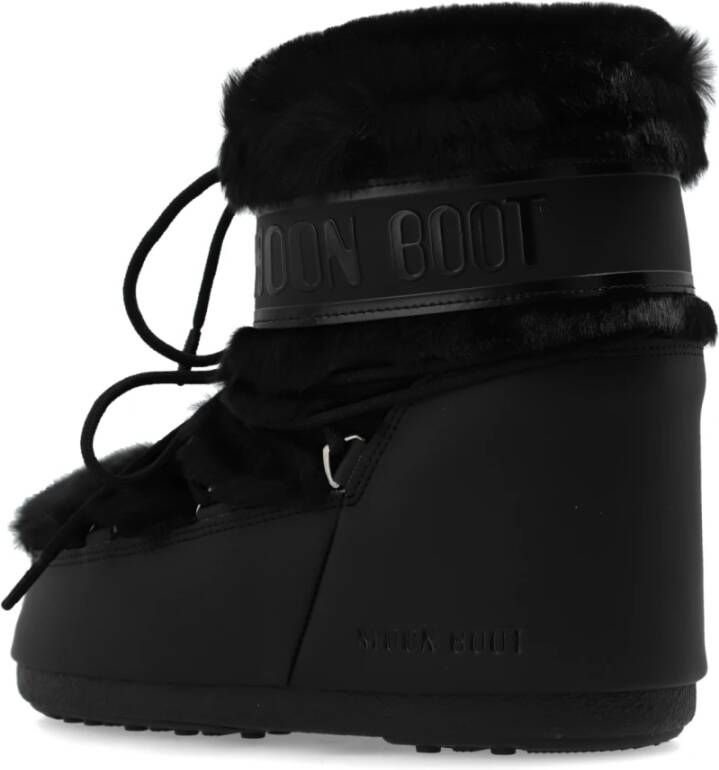 Moon Boot Icon Low Faux Fur Snowboots Sneeuwlaarzen Dames Zwart - Foto 13