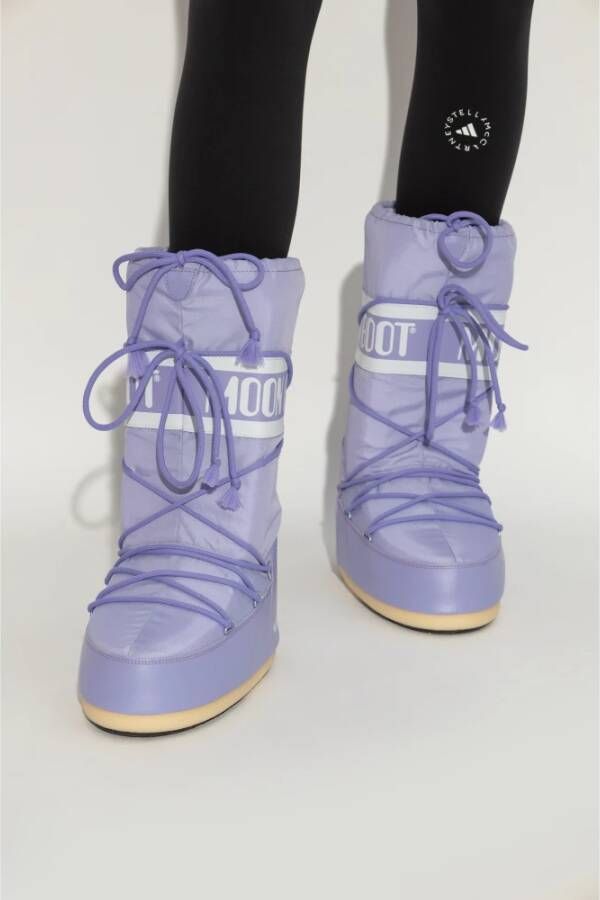 moon boot Sneeuwlaarzen 'Icon Nylon' Purple Dames