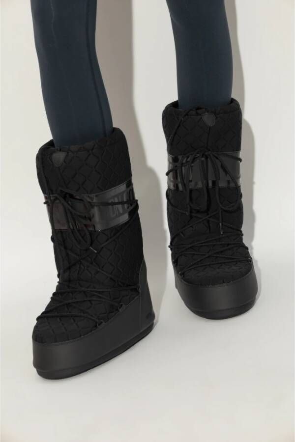 moon boot Sneeuwlaarzen 'Icon Quilt' Black Dames