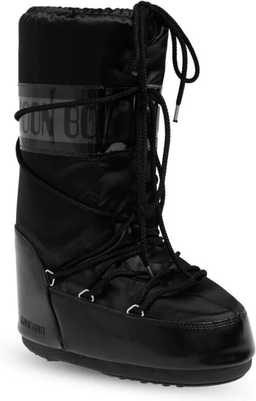 Moon boot Zwarte Icon Glance Laarzen Waterdicht PVC Black Dames - Foto 8