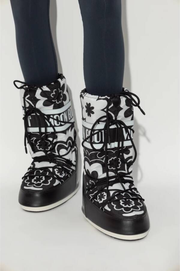 moon boot Sneeuwlaarzen Icoon Bloem Black Dames