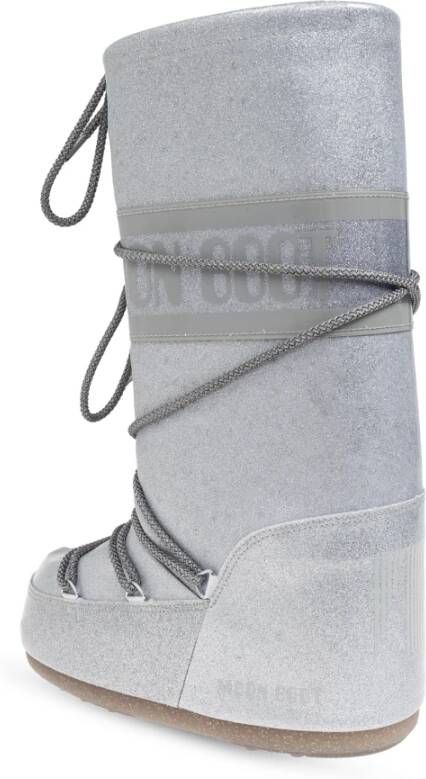 moon boot Sneeuwlaarzen Icoon Glitter Gray Dames