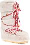 Moon boot Sneeuwlaarzen icoon nepbont kralen Beige Dames - Thumbnail 4