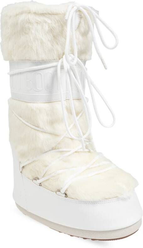 moon boot Sneeuwlaarzen icoon nepbont White Dames