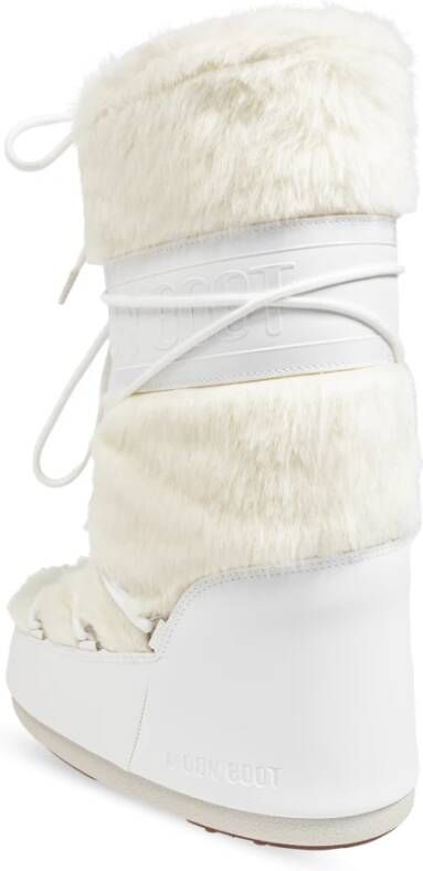 moon boot Sneeuwlaarzen icoon nepbont White Dames