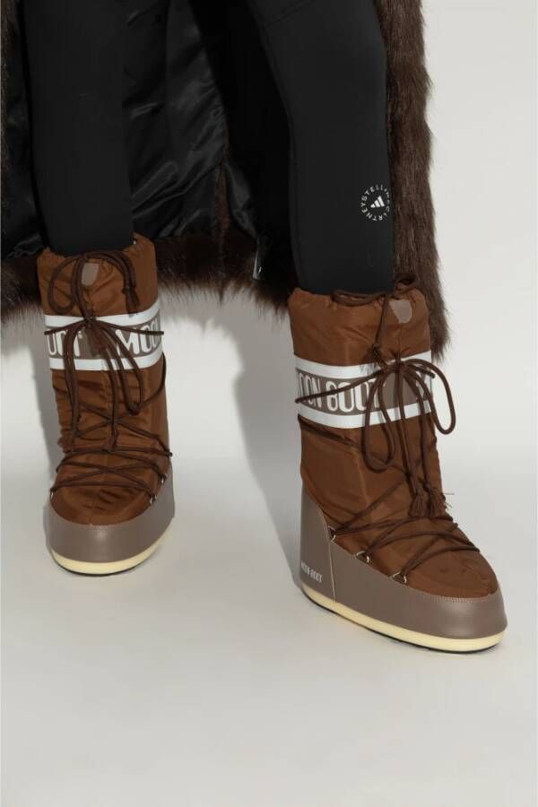 moon boot Sneeuwlaarzen Icoon Nylon Brown Dames