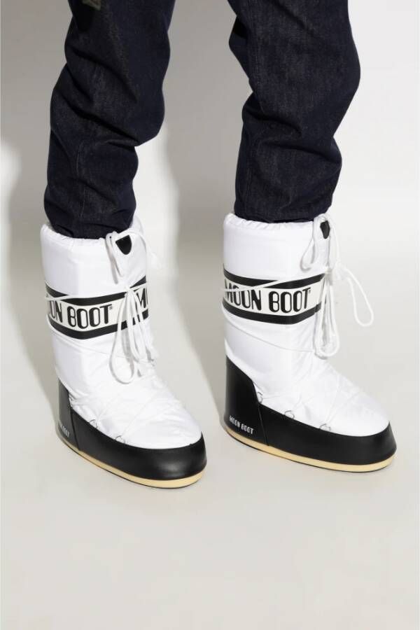 moon boot Snow Boots Icon Nylon White Heren