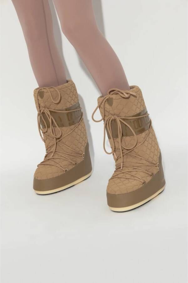 moon boot Sneeuwlaarzen icoon quilt Beige Dames