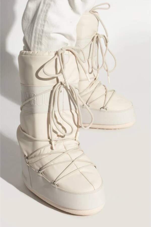 moon boot Sneeuwlaarzen Icoon Rubber Beige Dames