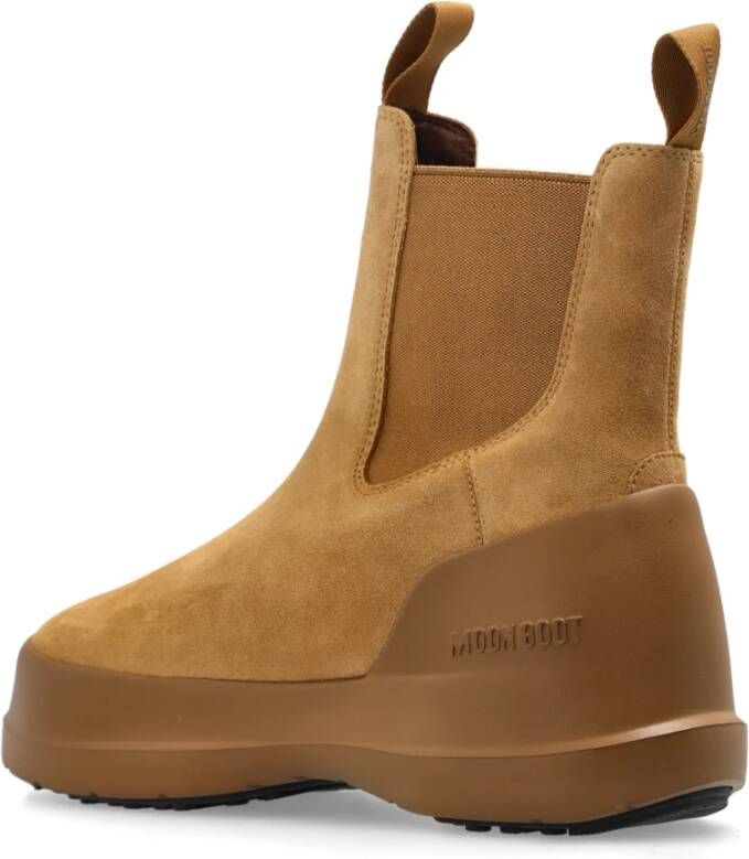 moon boot Sneeuwlaarzen MB Luna Chelsea Suède Beige Heren