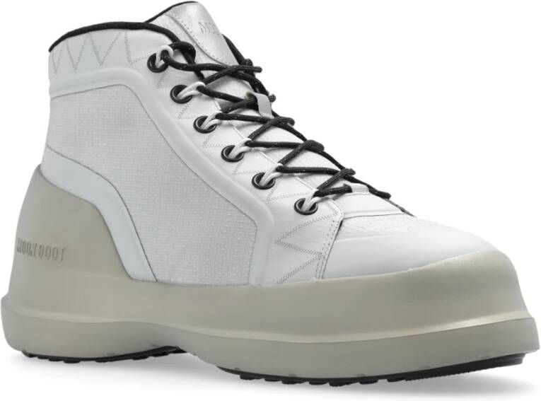 moon boot Sneeuwlaarzen MB Luna Trek Mid Nylon Gray Heren