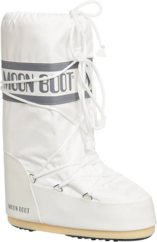 moon boot Snowboots met Koord Effen Patroon White Dames