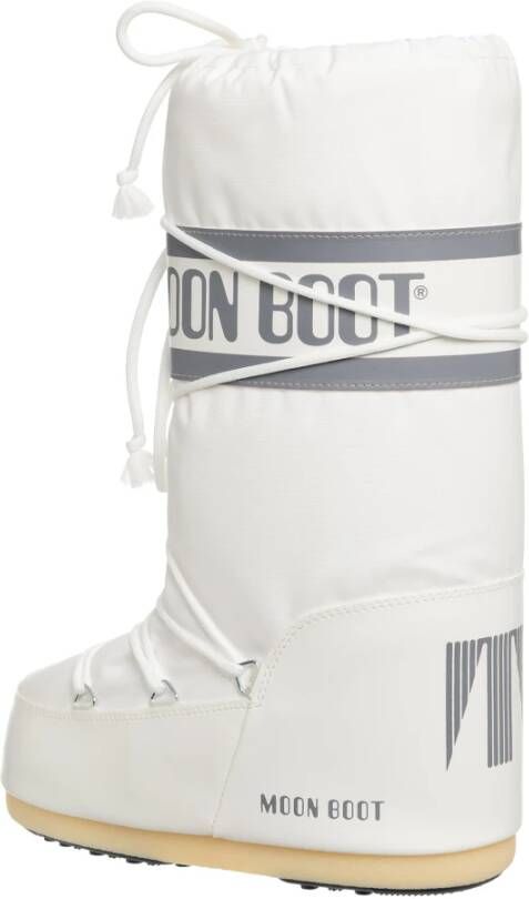 moon boot Snowboots met Koord Effen Patroon White Dames