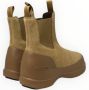 Moon boot Beige Suède Platte Schoenen met Oversized Rubberen Zool Beige Dames - Thumbnail 11