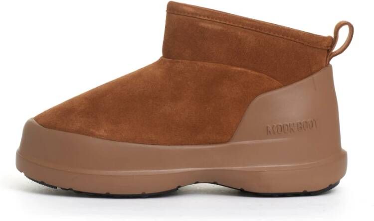 moon boot Suede Chelsea laarzen in cognac Brown Dames