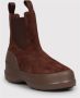 Moon boot Suède Chelsea Boots met Chunky Zool Black Dames - Thumbnail 2